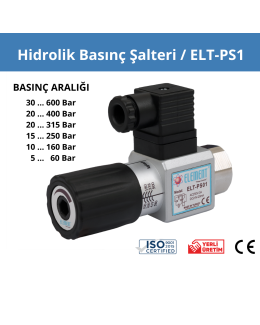 Hidrolik Basınç Şalteri ELT-PS1 NO/NC 1/4