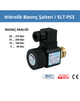 Hidrolik Basınç Şalteri ELT-PS3 NO/NC 1/4