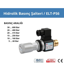 Hidrolik Basınç Şalteri ELT-PS6 NO/NC 1/4